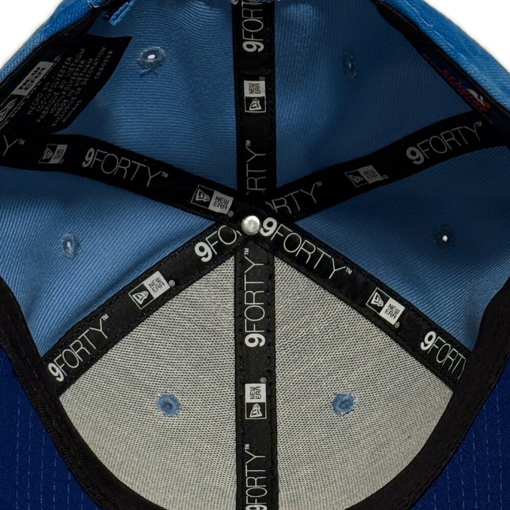 New York Mets Father's Day Adjustable Snapback Hat New Era 9forty Sky Blue Faded - Picture 8 of 11